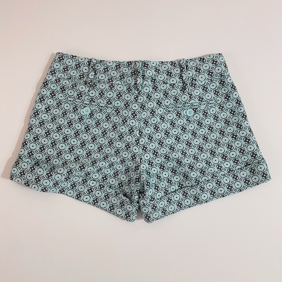 Club Monaco Blue Embroidered Print Shorts - Picture 3 of 8